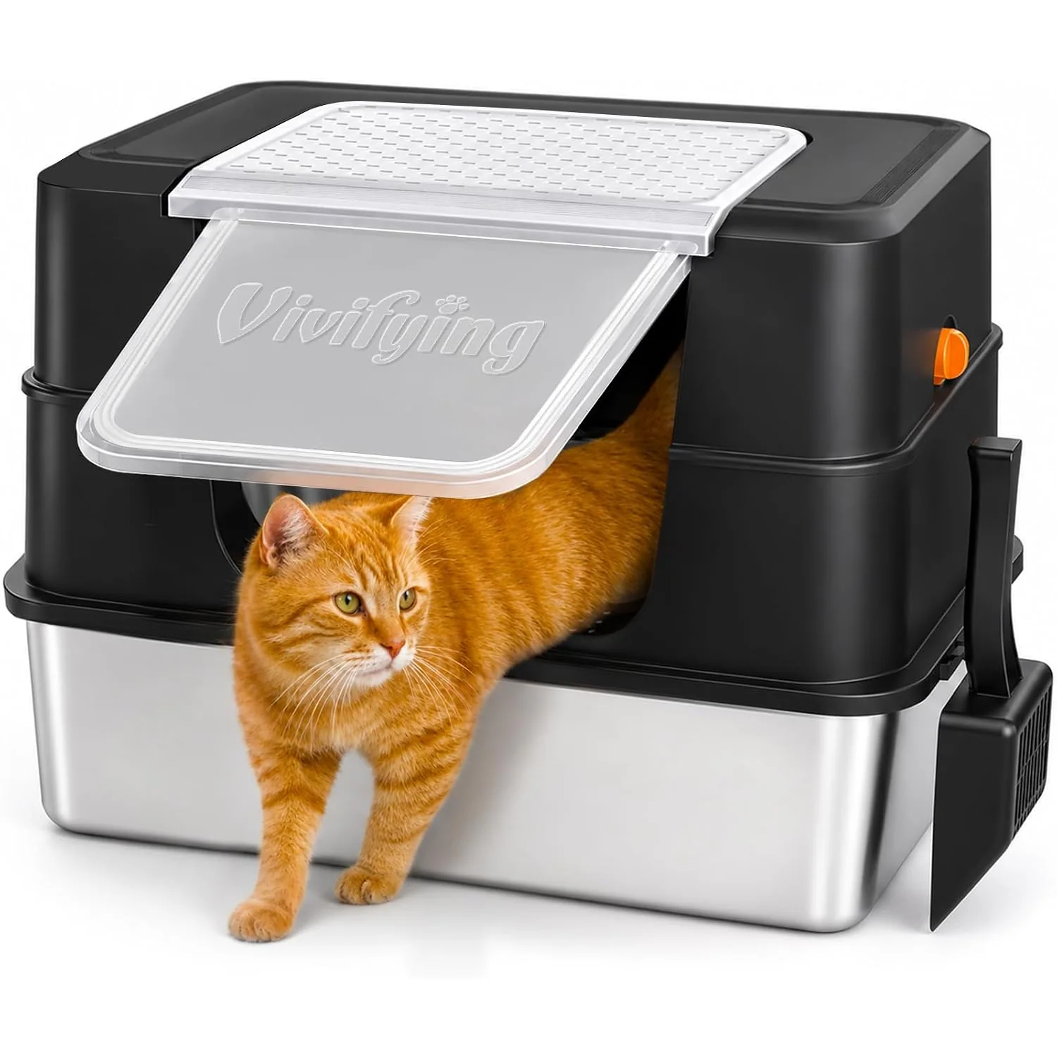 Vivifying Stainless Steel Cat Litter Boxes