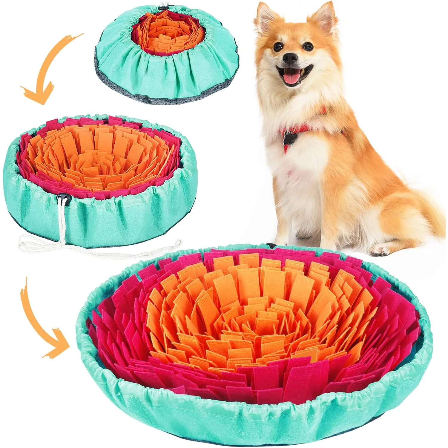 Vivifying Drawstring Snuffle Mat, 17 in